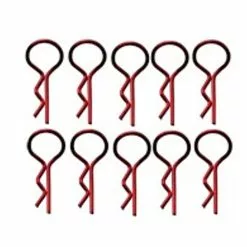RC-ONE RCO4075 RC ONE BENT MEDIUM BODY PINS RED (10)