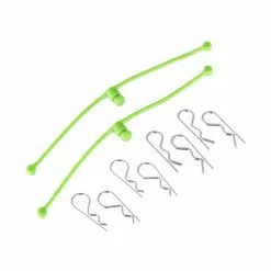 DUB2253 Dubro Body Klip Retainers Lime Green (2)