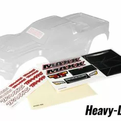 TRA8914 TRAXXAS Body, MaxxÂ®, Heavy Duty (clear, Requires Painting)/ Window Masks/ Decal Sheet