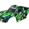 TRA9011G TRAXXAS HossÂ® 4X4 VXL Body W/ Window, Grille, And Lights Decal Sheet - Green -Body Retainers store tra9011g 08117.1666113397