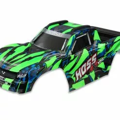 TRA9011G TRAXXAS HossÂ® 4X4 VXL Body W/ Window, Grille, And Lights Decal Sheet - Green