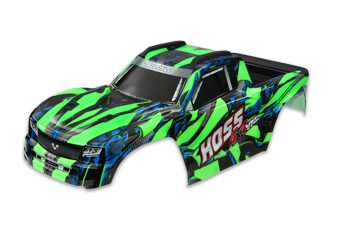 TRA9011G TRAXXAS Hoss® 4X4 VXL Body W/ Window, Grille, And Lights Decal Sheet - Green 3 TRA9011G TRAXXAS Hoss® 4X4 VXL Body W/ Window, Grille, And Lights Decal Sheet - Green